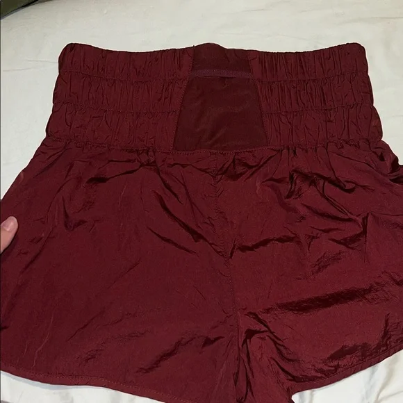Free People Movement Burgundy Shorts - Picture 3 of 6